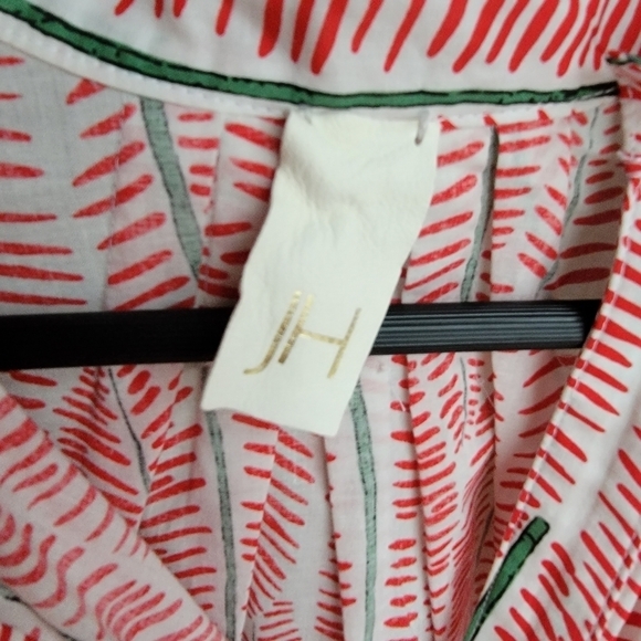 Julie Harrah Isabelle Dress in Red Chevron size M NWT - Picture 7 of 11